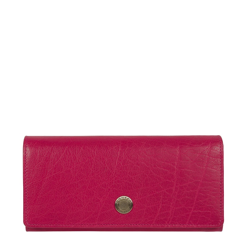 'Fey' Pink Leather Purse