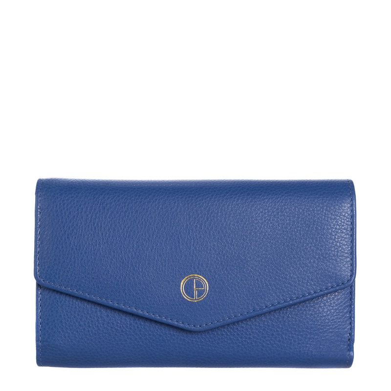 'Galway' Cobalt Fine Leather RFID Purse