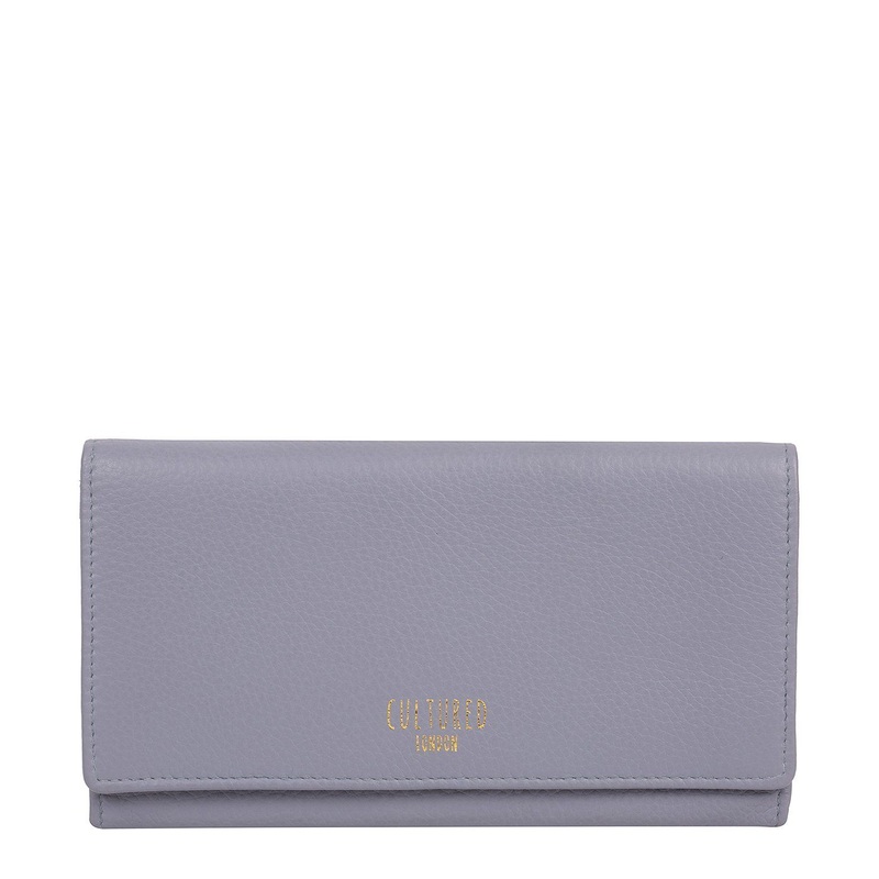 'Harlow' Pale Blue Leather Purse