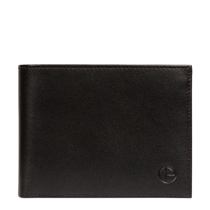 'Irving' Black Leather Wallet