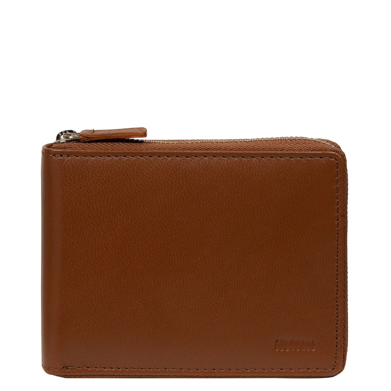 'James' Tan Leather Wallet