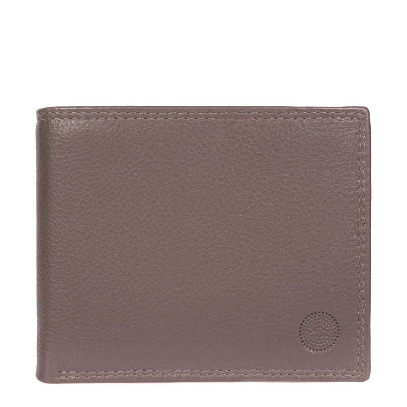 'Jared' Taupe Grey Leather Wallet