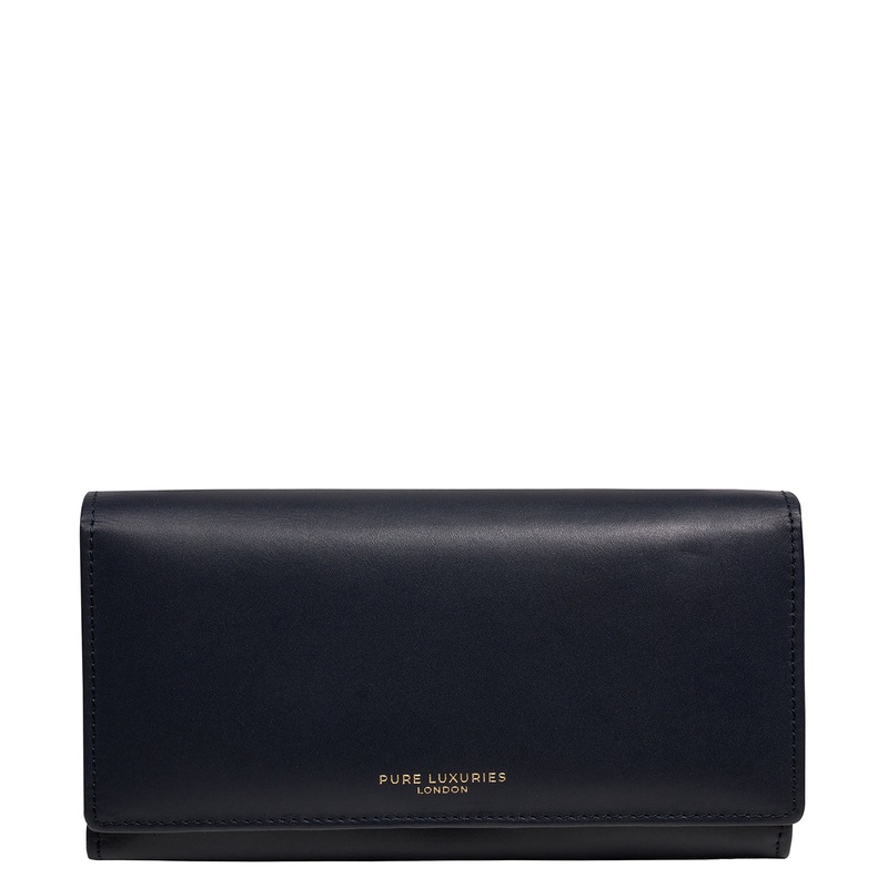 'Lola' Dark Navy Leather Bi-Fold Purse
