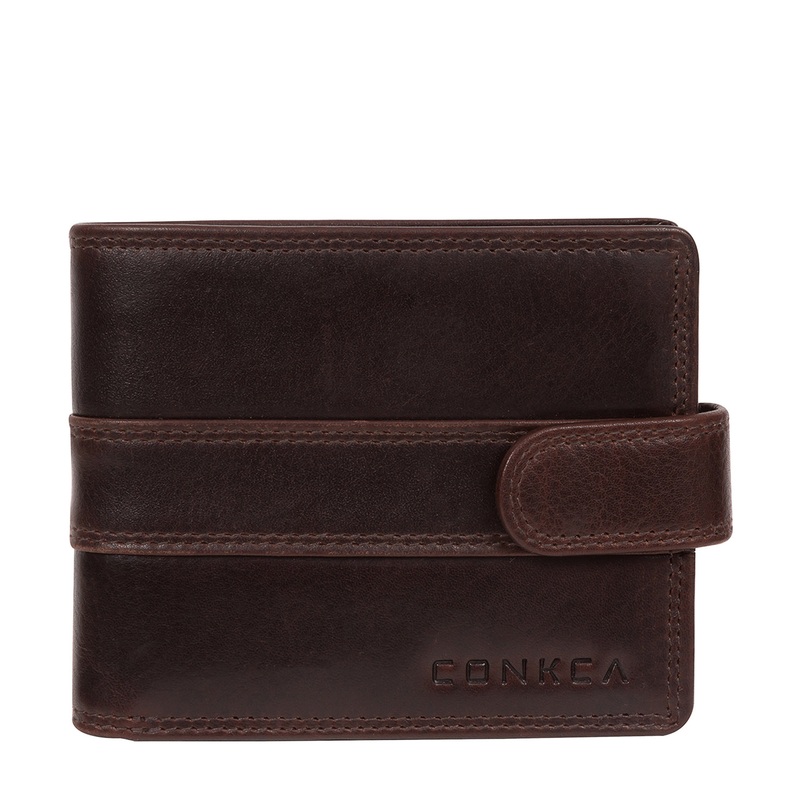 'Major' Brown Leather Tri-Fold Wallet