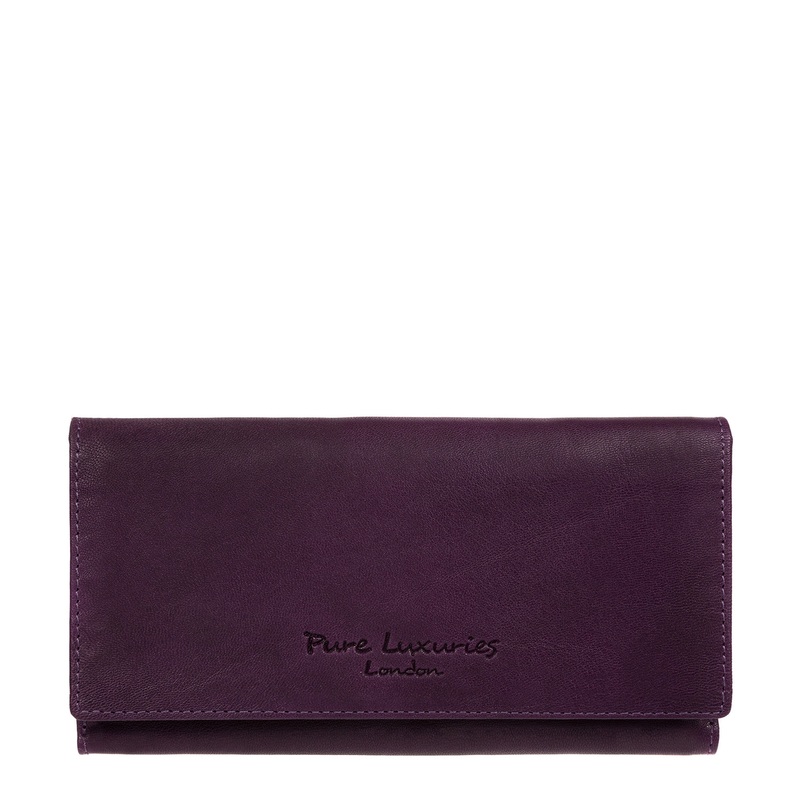 'Mayfair' Purple Leather Purse