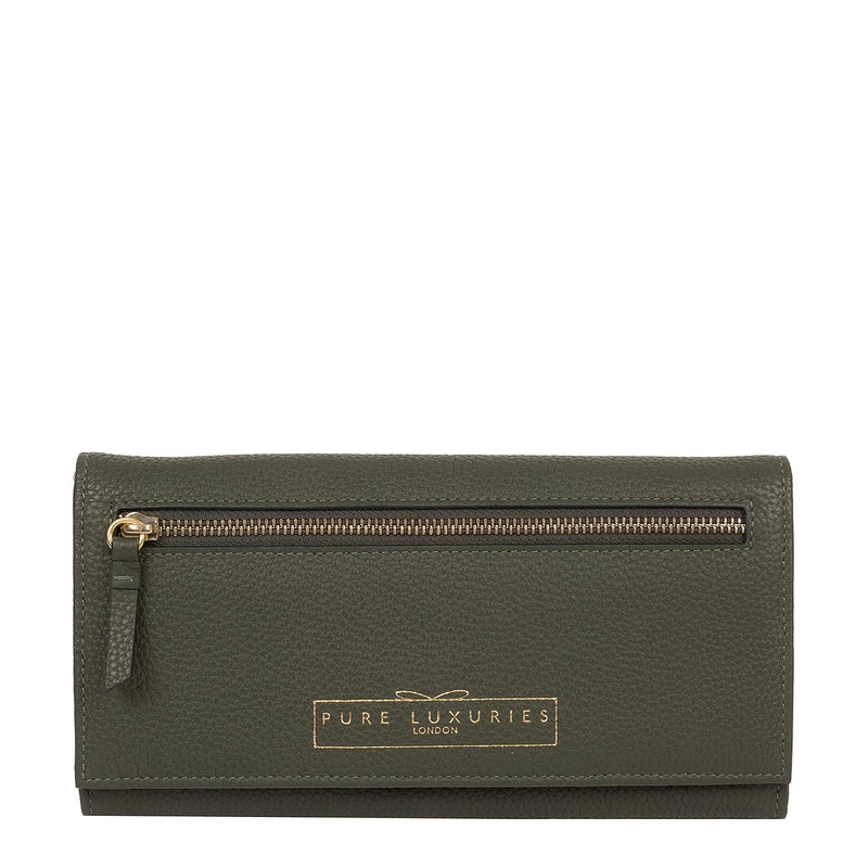 'Monika' Hunter Green Leather Purse