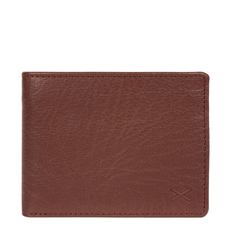 'Nash' Brown Bi-Fold Leather Wallet