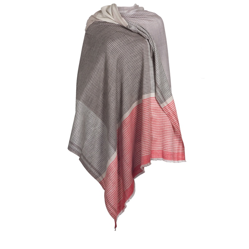 'Neptune' Cashmere & Merino Wool Throw