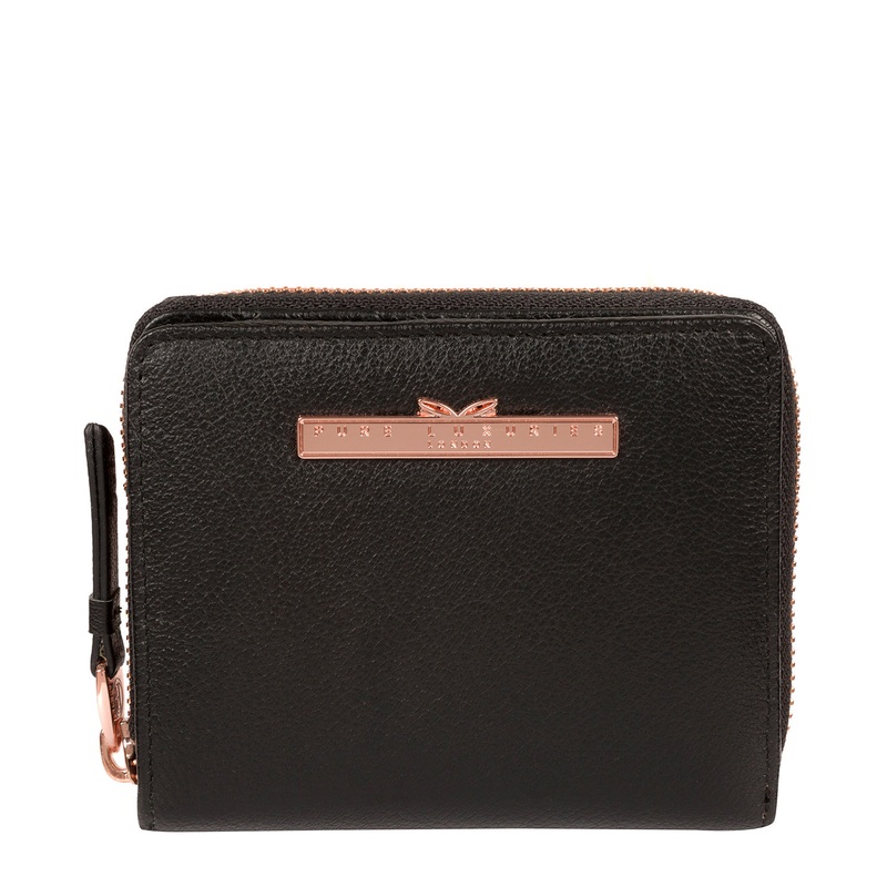 'Piper' Black Leather Purse
