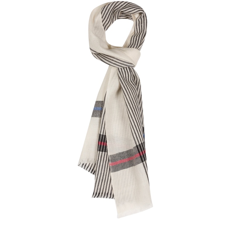 'Pixel' Cashmere & Merino Wool Neckerchief