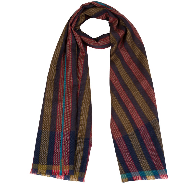 'Ratio' Cashmere & Merino Wool Scarf