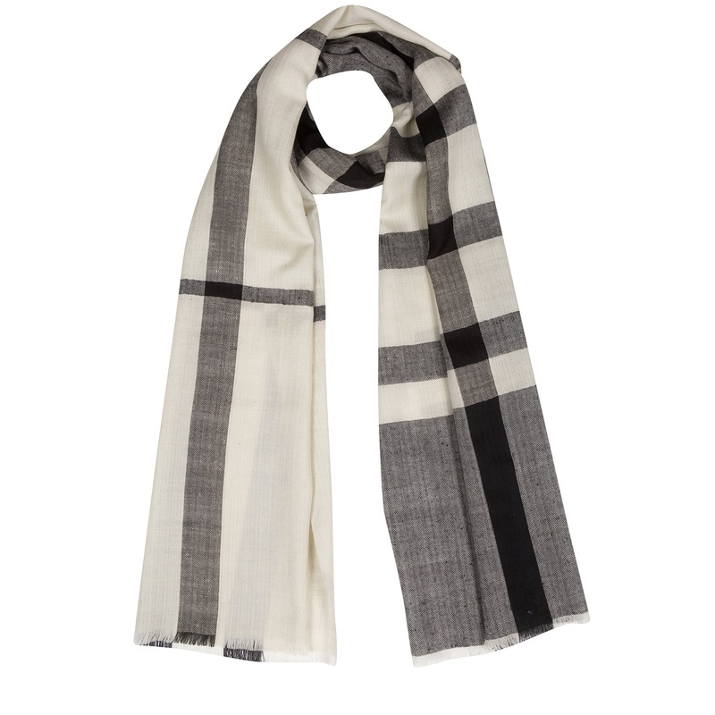 'Scale' Cashmere & Merino Wool Pashmina