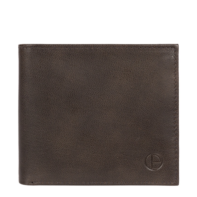 'Soloman' Vintage Black Leather Bi-Fold Wallet