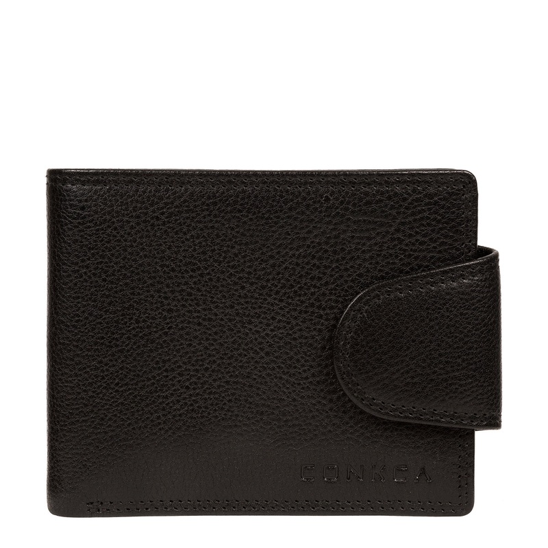 'Stewart' Black Leather Wallet