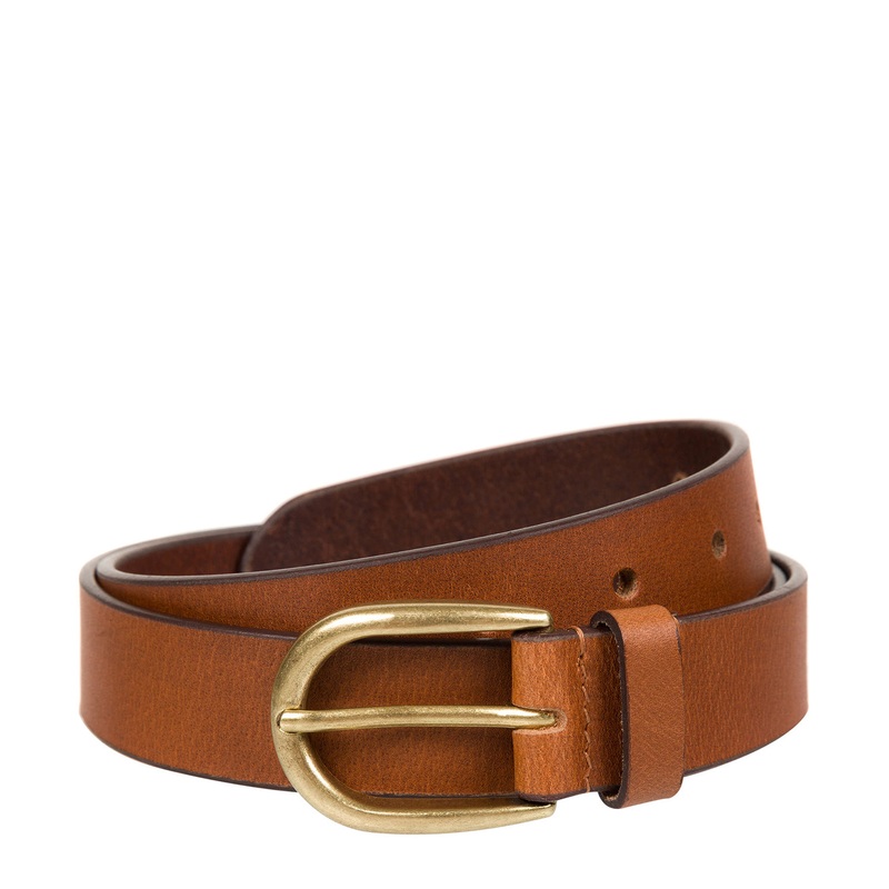 Tan Luxury Leather Ladies' Belt