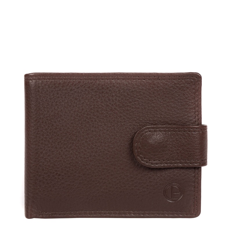 'Tempest' Brown Leather Bi-Fold Wallet