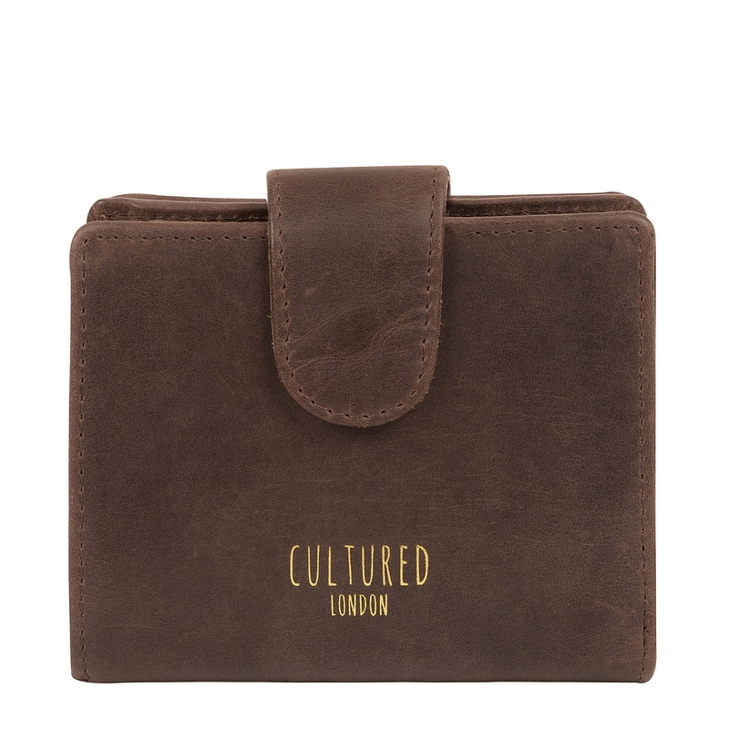 'Annalise' Vintage Brown Leather Purse