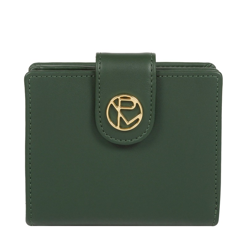 'Avignon' Evergreen Leather Purse