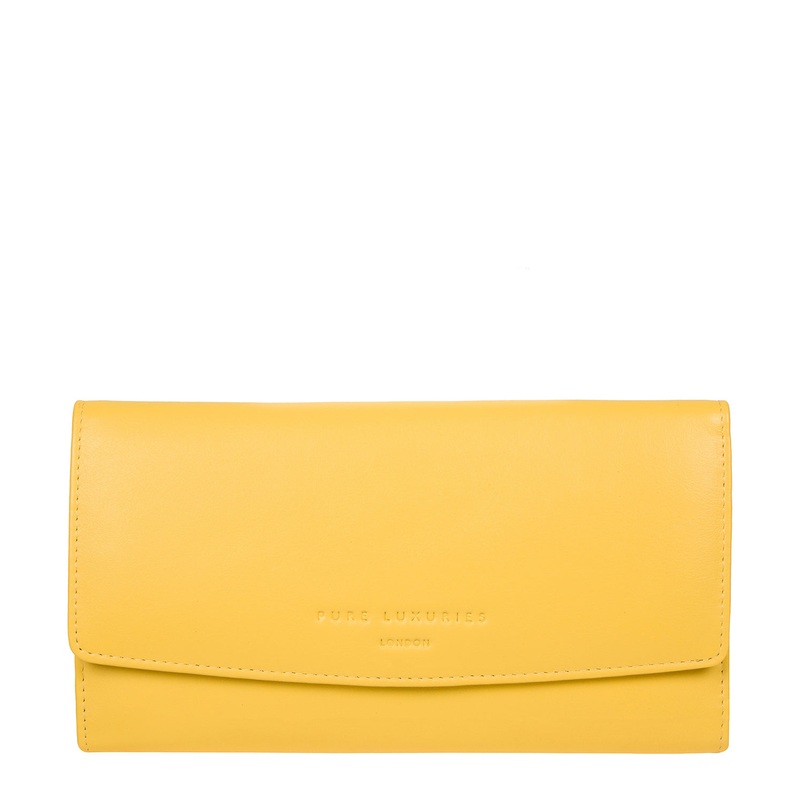 'Balmoral' Dandelion Leather Purse