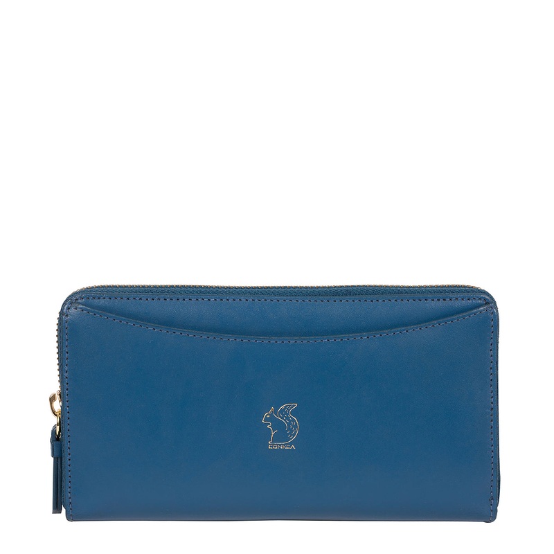 'Billie' Blue Leather Purse