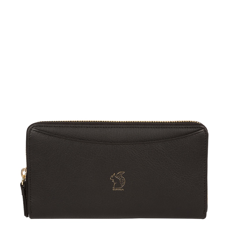 'Billie' Pebble Black Leather Purse