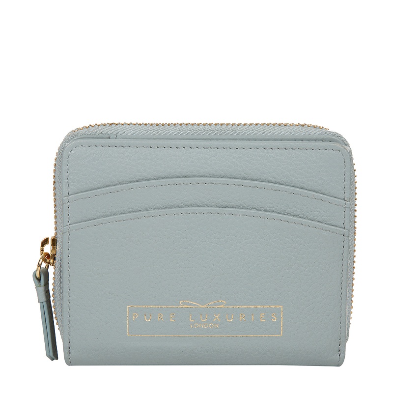 'Emely' Cashmere Blue Leather Purse
