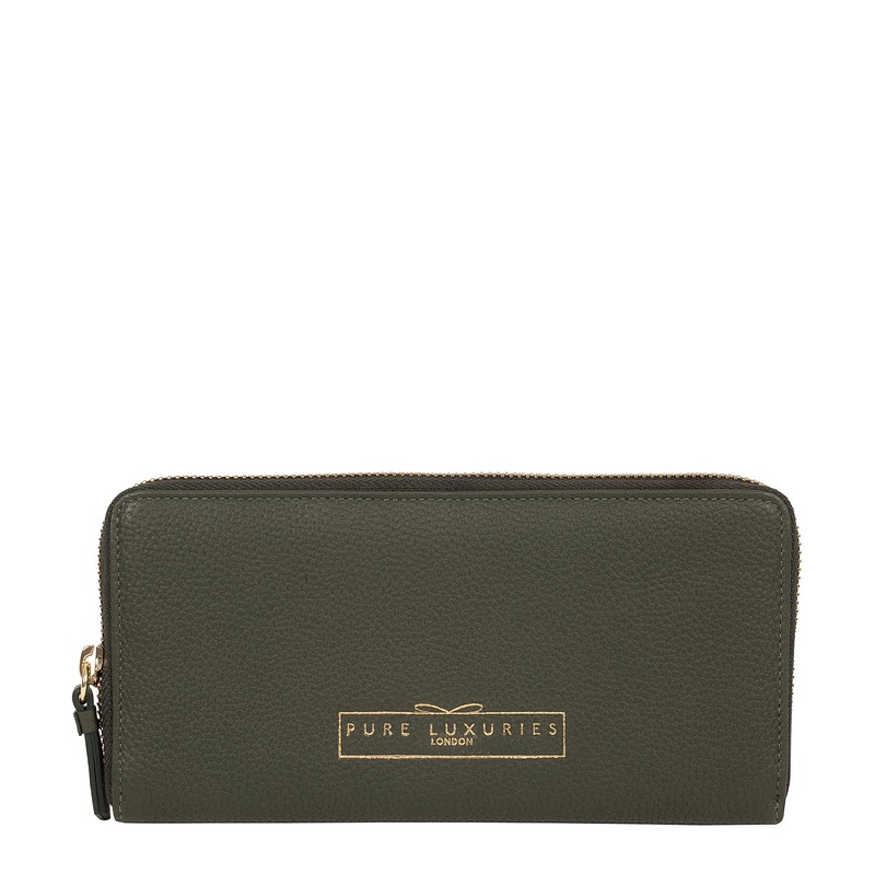 'Frieda' Hunter Green Leather Purse