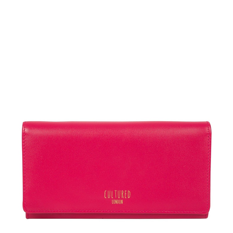 'Harlow' Fushia Leather Purse