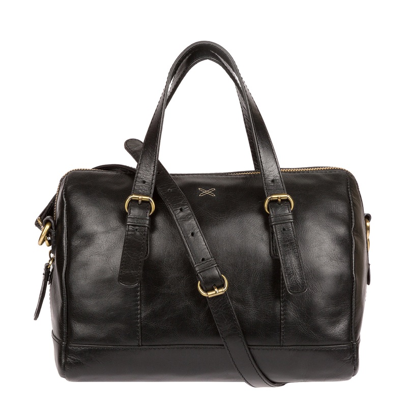 'Hayley' Ebony Leather Handbag