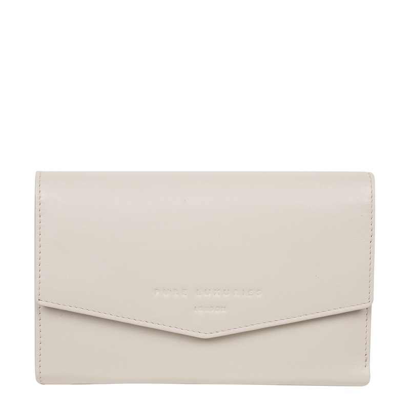 'Highgrove' Glacier Grey Leather Purse