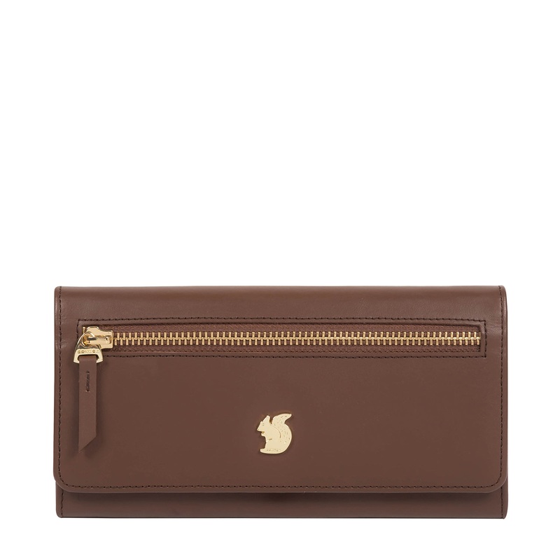 'Honey' Ombr Chestnut Leather Bi-Fold Purse