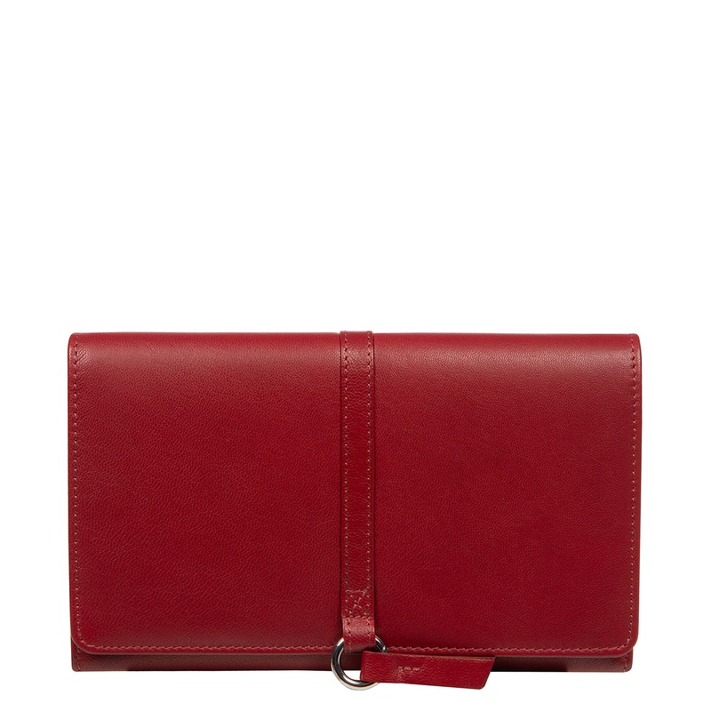 'Isla' Red Leather Purse