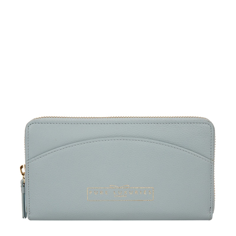 'Jenika' Cashmere Blue Leather Purse