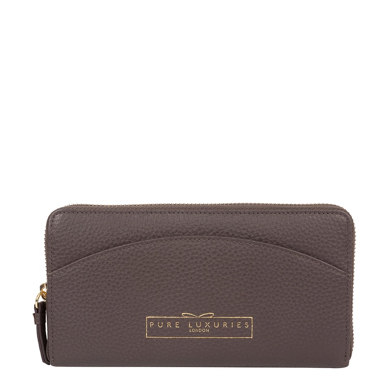 'Jenika' Smoke Grey Leather Purse