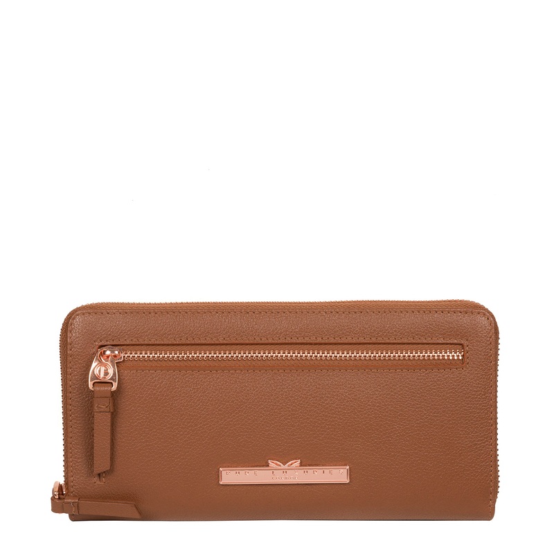 'Knightley' Tan Leather Purse