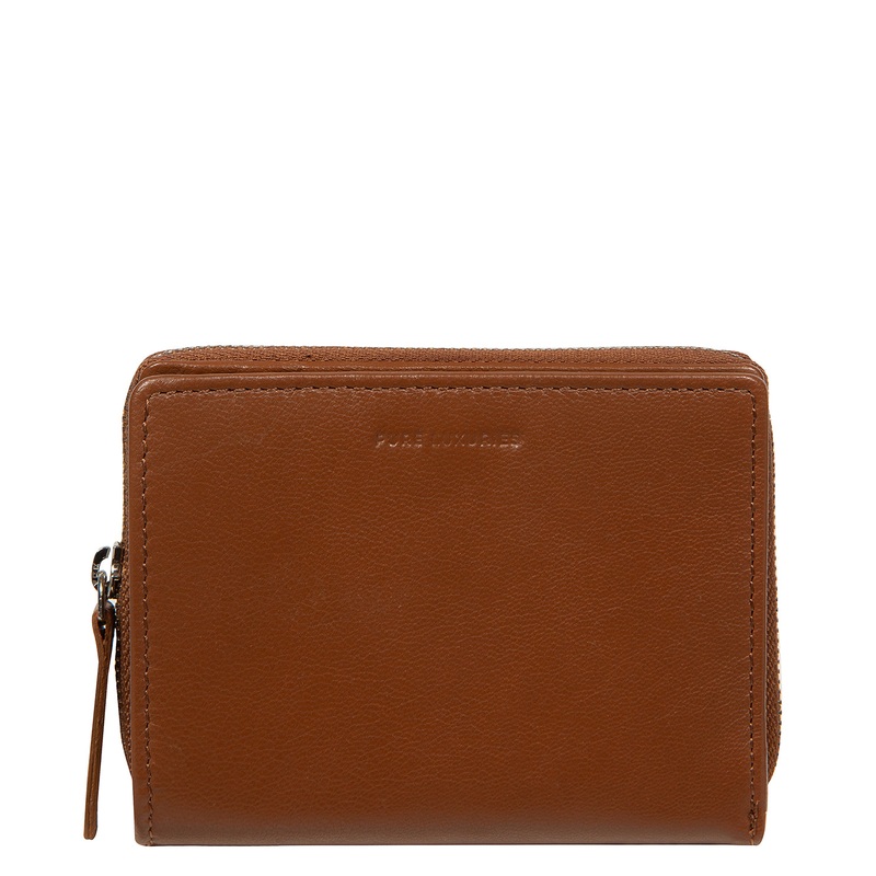 'Leah' Tan Leather Purse