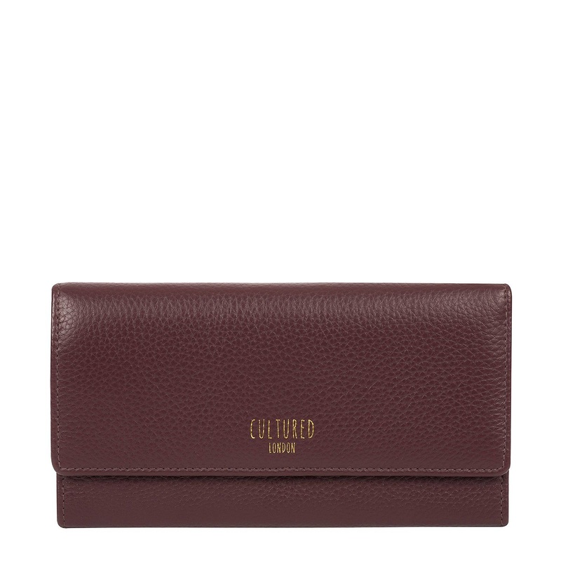 'Lorelei' Dark Burgundy Leather Purse
