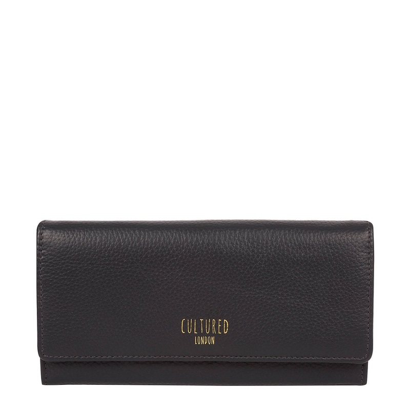 'Lorelei' Dark Navy Leather Purse