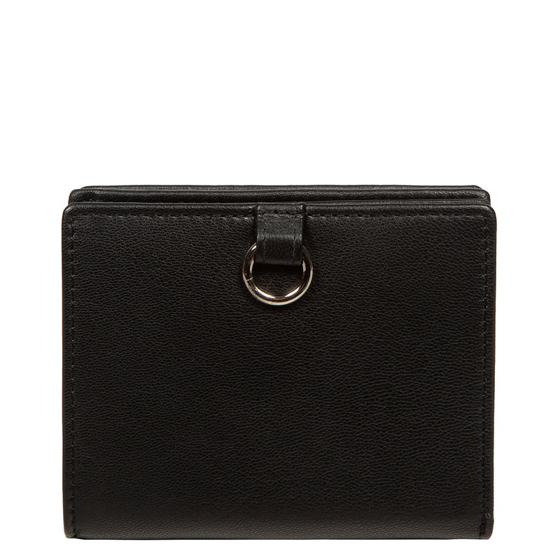 'Lucy' Black Leather Purse