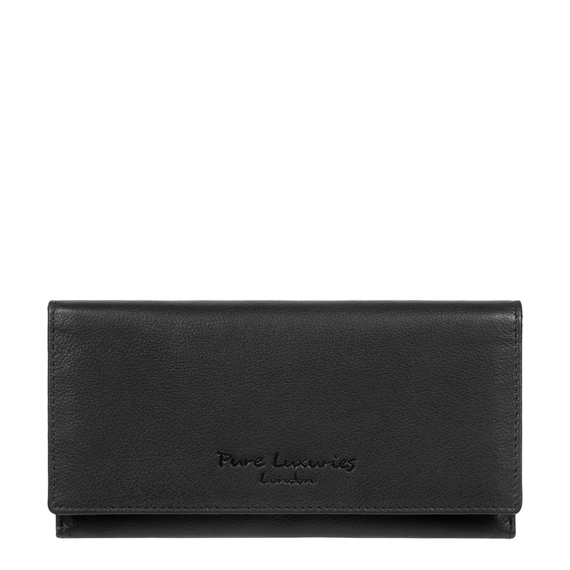 'Mayfair' Black Leather Purse