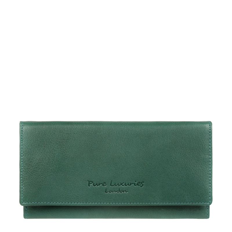 'Mayfair' Petrol Leather Purse