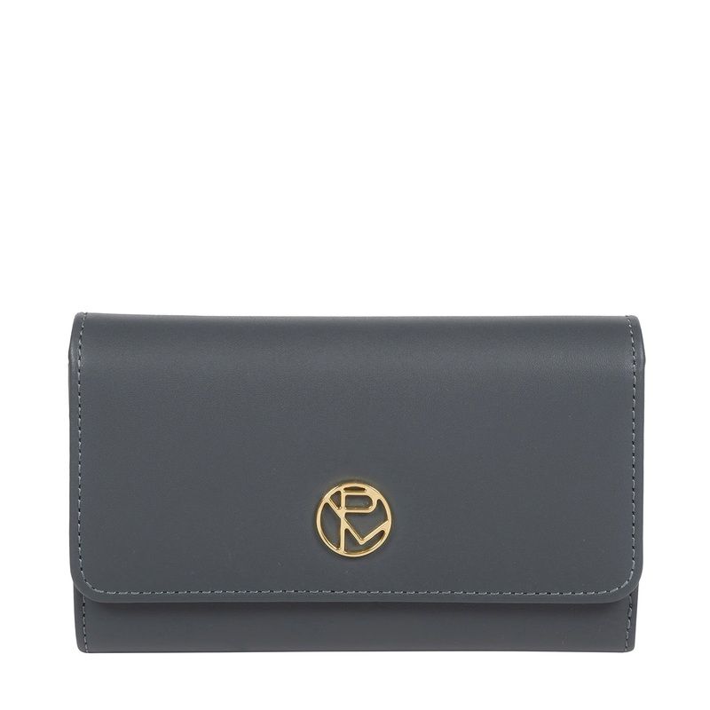 'Metz' Smoky Blue Leather Purse
