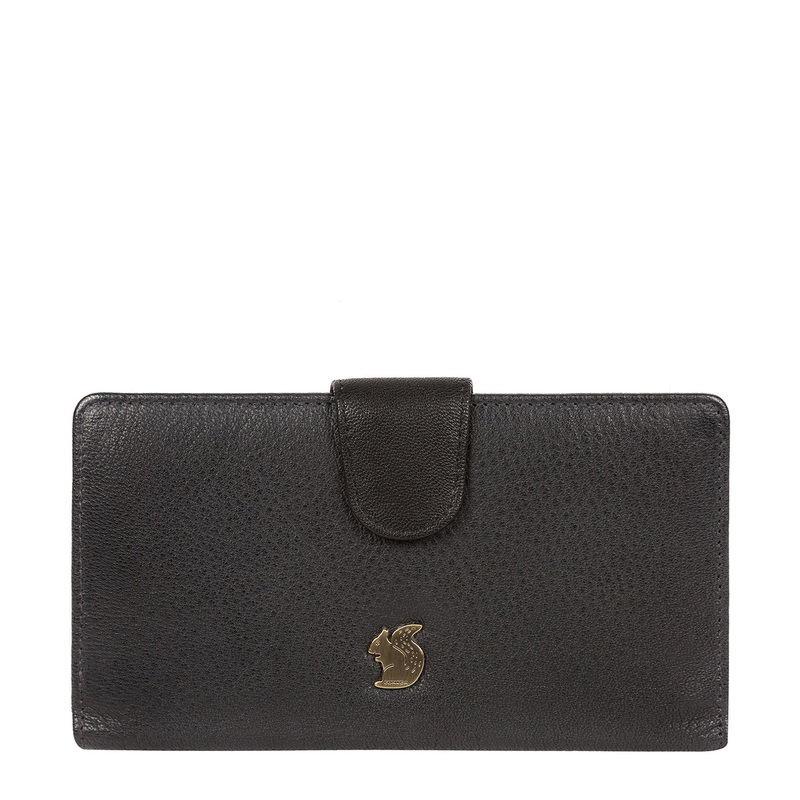 'Nisha' Black Leather Purse