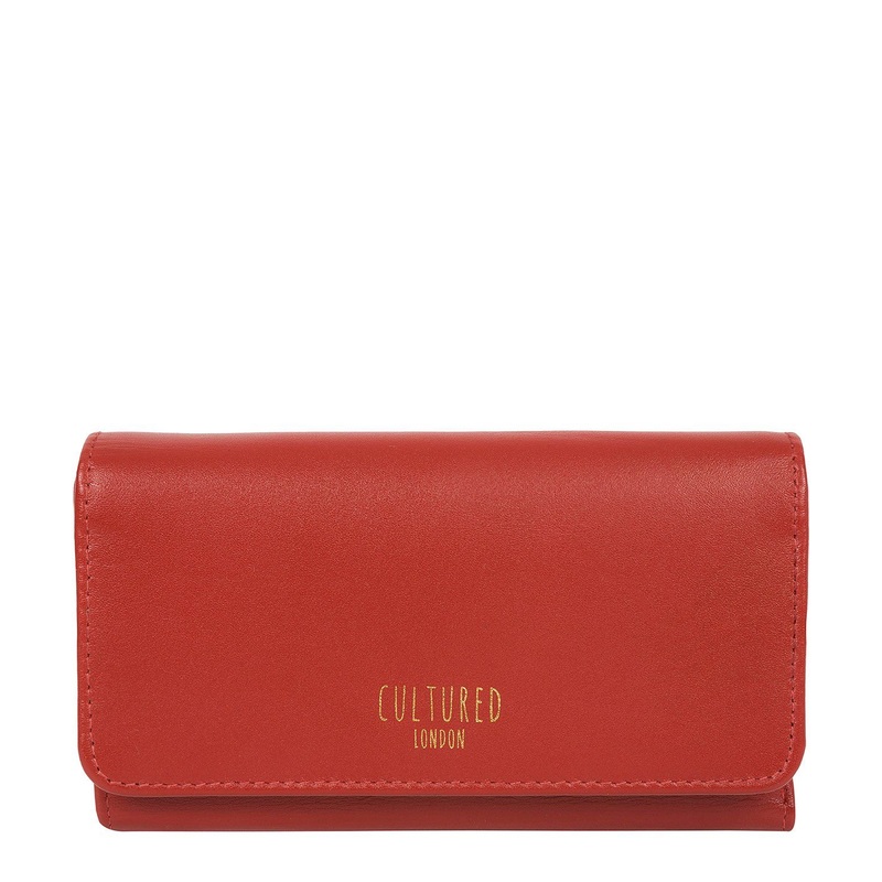 'Odette' Burnt Orange Leather Purse