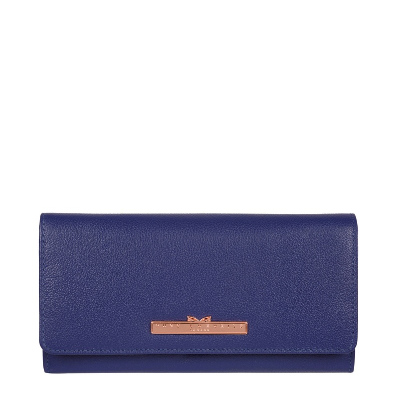 'Pipit' Navy Blue Leather Purse