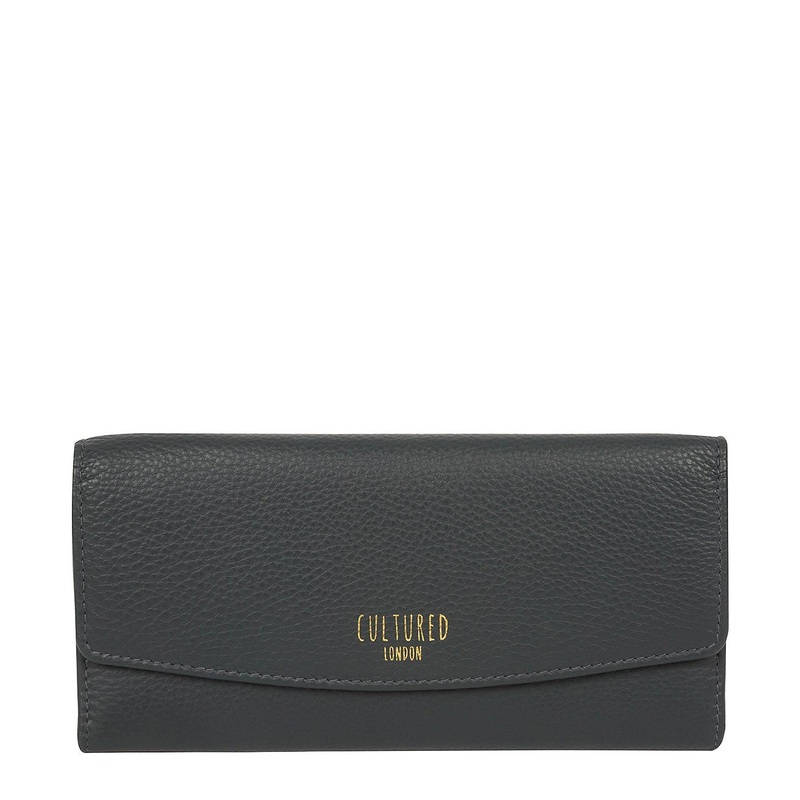 'Talulla' Navy Leather Purse