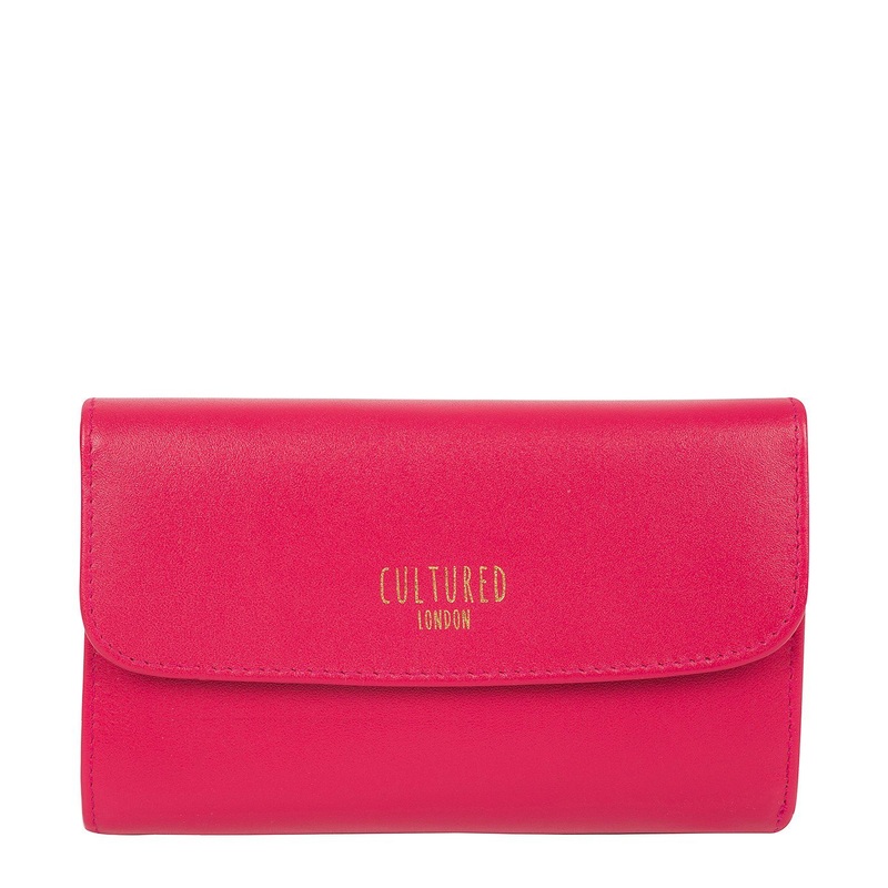 'Tatiana' Fushia Leather Purse