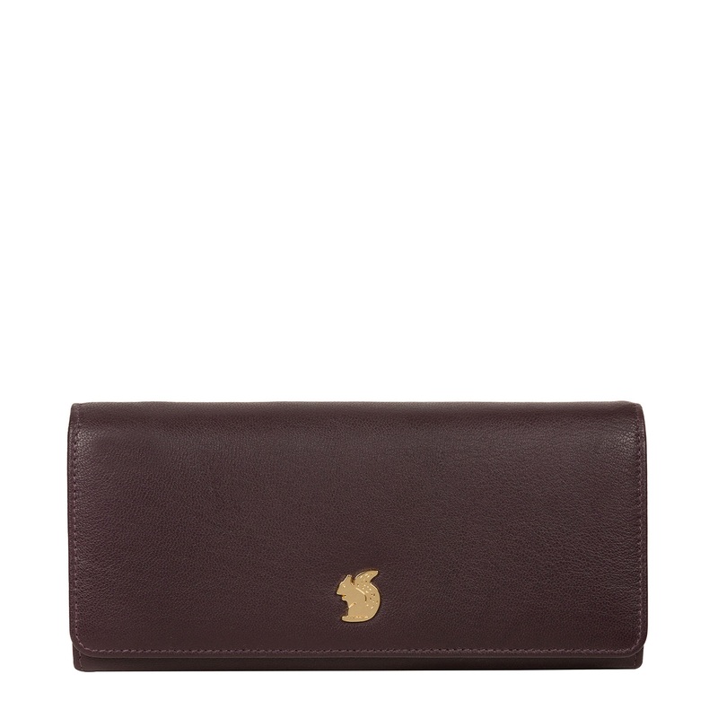 'Weisz' Plum Leather Purse