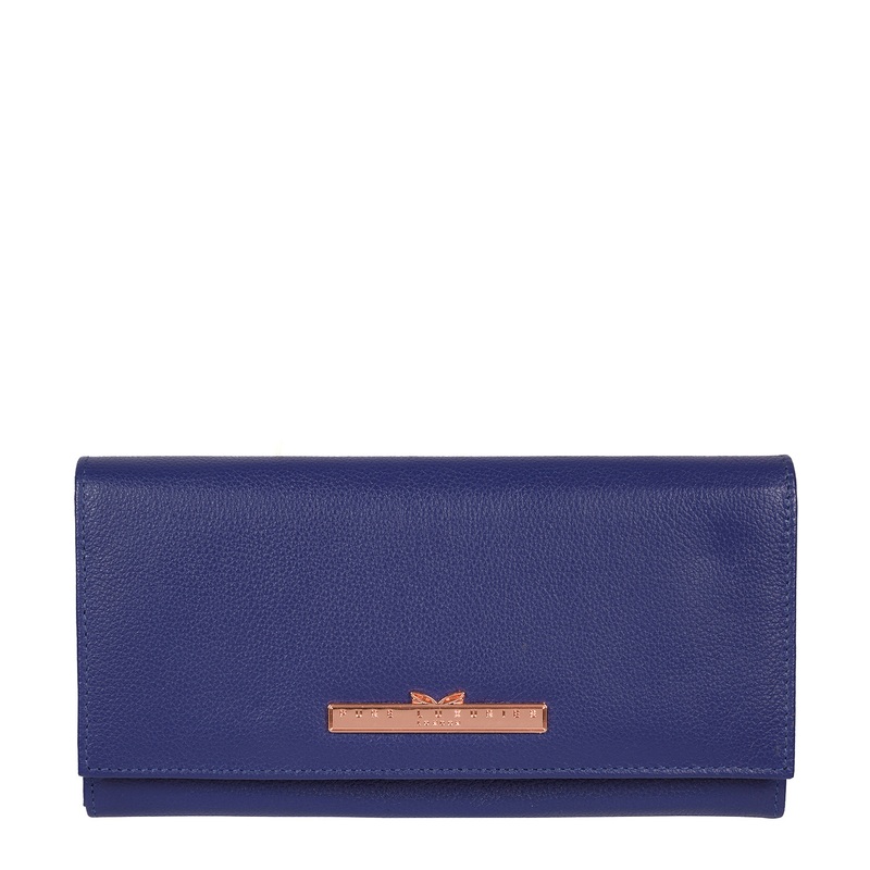 'Wren' Navy Blue Leather Purse