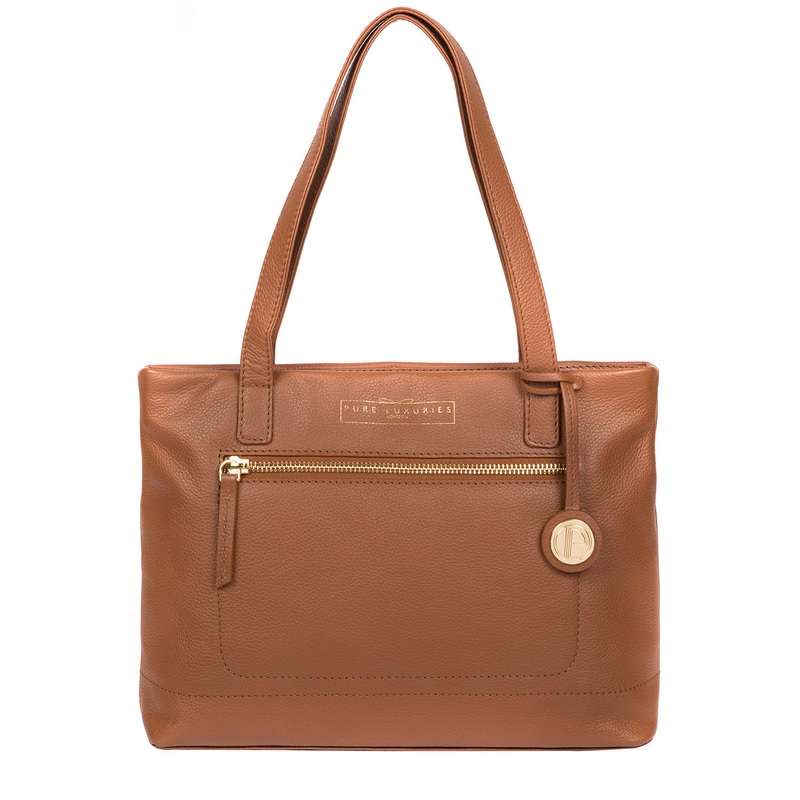 'Adley' Tan Leather Handbag